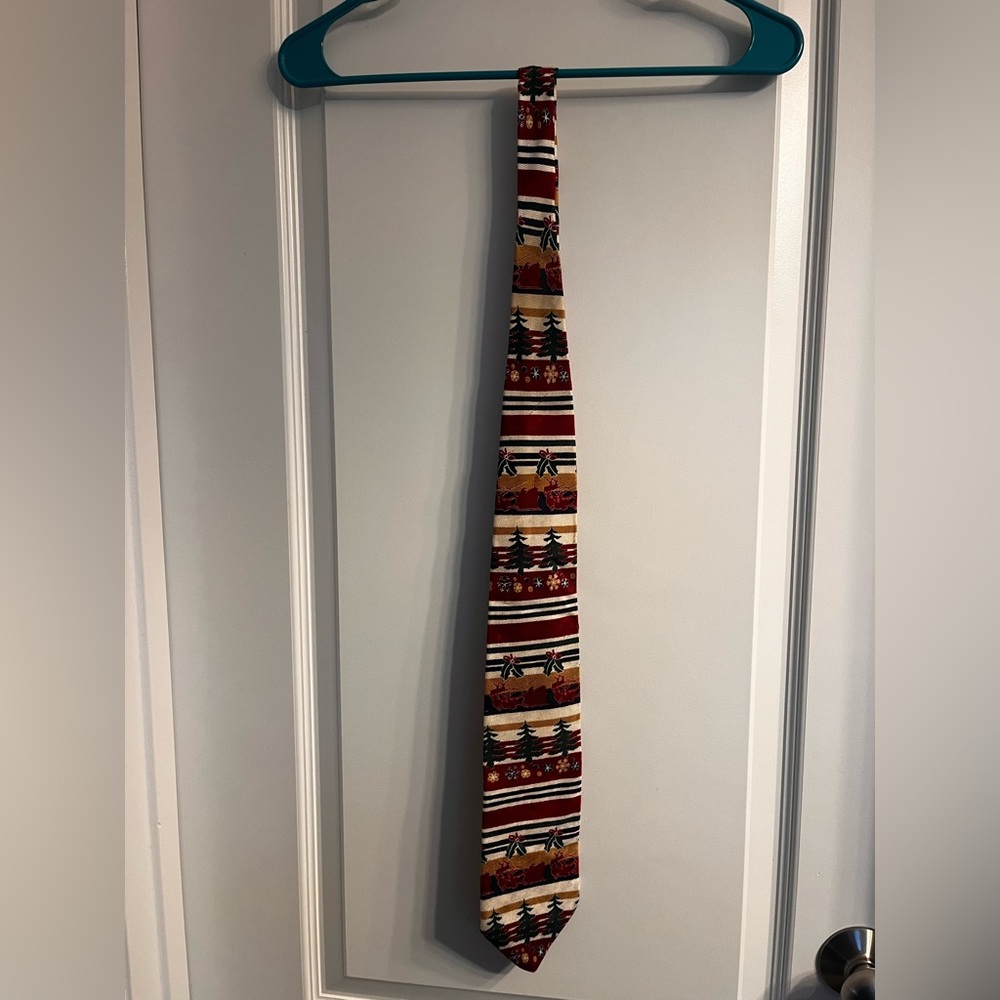 Grandpa‎ Tacky Christmas Tie 100% silk made in USA
